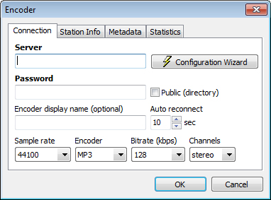 RadioBOSS Encoder window